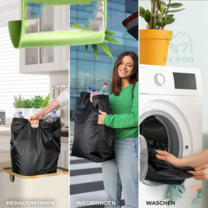 Almacenamiento de botellas de depósito [incluye bolsa de transporte XXL] para envases y almacenamiento de residuos de vidrio para botellas de depósito colector de botellas - Product Image 5