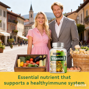 כמוסות רכות של ויטמין <span class=keywords><strong>E</strong></span> טבעי של דיסמוק 500 מ\\\"ג, נוגד חמצון, תומך חסינות, תוסף תזונה, חיי מדף 24 חודשים, למבוגרים - Product Image 3