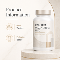 Complément Minéral Vitamine D3 Calcium Fer Zinc Sélénium Capsules Haute Puissance Immunité 100 gélules 1,2g OEM