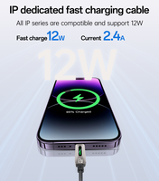 Câble de données Yesido 1,2 mètre 12W à charge rapide USB vers IP Streamer Light Support CarPlay en alliage de zinc CA137L