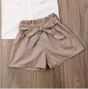 CSH016 2021 Ensembles de vêtements pour filles, vêtements pour enfants, vêtements d'été, nouveau costume pour fille, manteau pour bébé, shorts, deux pièces, vente en gros - Product Image 6