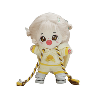 Figurine en peluche jouet vente chaude personnaliser vêtements de poupée kpop en peluche 20cm tenues de poupée costume pour poupée humaine en peluche