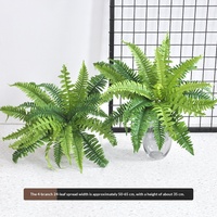 Feuilles de fougère persane artificielles, plantes murales en soie synthétique, verdure artificielle pour l'aménagement paysager et la décoration de la maison et du bureau