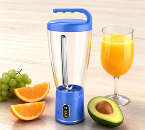 Blender portable de grande capacité 1000 ml, batterie/USB, 6 lames en acier inoxydable SUS304, 150 W de puissance élevée, fabricant de smoothies, faible bruit, glace - Product Image 4