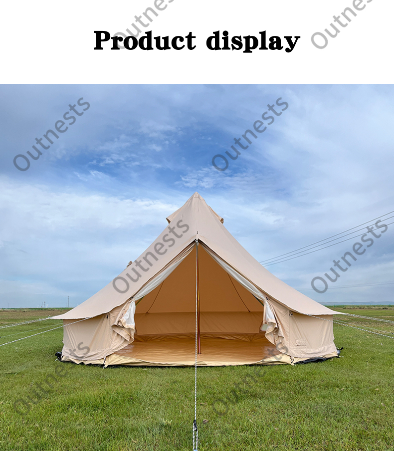 Safari Camping 3meter bell tent ベルテント China Cotton Canvas Bell Tent Safari Bell Tent 3m Glamping
