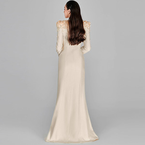 Bettergirl nuova moda elegante donna Star della moda industria pesante perline per unghie tridimensionale <span class=keywords><strong>abito</strong></span> lungo formale - Product Image 2