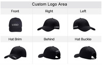AI-MICH Casquettes de baseball multi-panneaux vierges personnalisables en gros pour festivals, événements et promotionnels