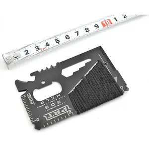 14 trong 1 bia Opener Survival thẻ công cụ thẻ tín dụng có kích thước ví multitools quà tặng cho nam giới tiện ích chiến thuật Survival công cụ