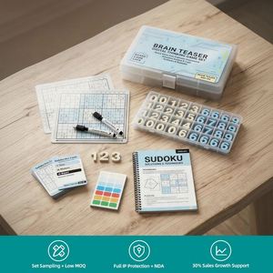 Brain Teaser Digital Thinking Game Set Sudoku Puzzle Board Game Educational Toy <b>with</b> <b>Numbers</b> and Hint Cards Plastic Box - Product Image 1