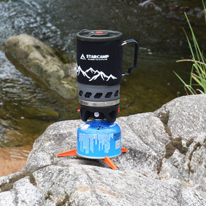 Réchaud à <span class=keywords><strong>gaz</strong></span> portable en alliage d'aluminium STARCAMP 900 ml pour <span class=keywords><strong>randonnée</strong></span>, <span class=keywords><strong>camping</strong></span> et pique-niques - Product Image 2