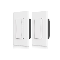 Plaque de Cadre d'Interrupteur Intelligent 220V Standard US en Aluminium, Accessoires de Décoration pour Interrupteur, Certifiée ROHS/ISO9001, Durable et Étanche