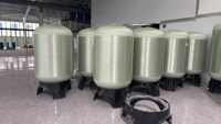 Réservoir sous pression en fibre de verre FRP haute résistance 150 psi pour système de filtration d'eau adoucissante