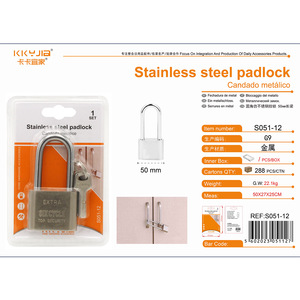 Giao Hàng Nhanh Chóng S051-12 Nhiệm Vụ Nặng Nề Hàng Đầu An Ninh Vỉ Thẻ Bao Bì Chất Lượng Cao Ổ Khóa An Toàn - Product Image 3