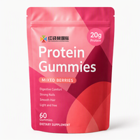 Gummies protéinés à marque privée, gummies riches en protéines, emballage personnalisé, fabricant de compléments alimentaires OEM ODM pour marques, directement de l'usine