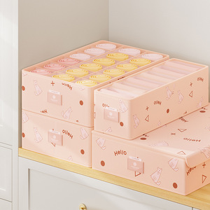 Soft Woolen Compartmentalized <b>Storage</b> <b>Box</b> For Underwear And Briefs <b>Drawer</b> Organizer Foldable Rectangle 1-3L Non-Woven Fabric - Product Image 1