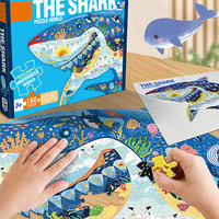 Mini puzzle en papier DIY de haute qualité, jouets éducatifs pour enfants en bas âge, puzzles de dessins animés, fabricants personnalisés