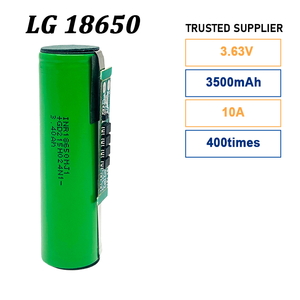 Baterías de Iones de Litio Cilíndricas LG 18650 de Alta Capacidad, 3500mAh, 3.63V, 10A, Recargables para Drones Electrónicos y Coches RC - Product Image 1