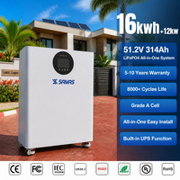 Inversor Híbrido de 12kW 16kWh 314Ah al por Mayor con Batería, Monitoreo por WiFi y APP, Compatible con RS485 CAN, Growatt Solis CE UL