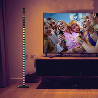 Lampe d'angle rythmique à LED pour le salon Mode de musique à changement de couleur RVB Tuya Alexa Voice Control smart music melody light