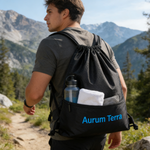 Mochila con Cordón de Poliéster y Nailon con Logotipo Personalizado, Impresa por Sublimación, Tejida, con Cremallera, Promocional, Deportiva, para Almacenamiento, Regalo - Product Image 4