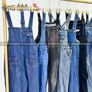 KungFu KingAAA Vendita all'Ingrosso di Abbigliamento Usato, Tute in Denim da Donna Vintage Mix per Boutique e Venditori <span class=keywords><strong>Online</strong></span> - Product Image 6