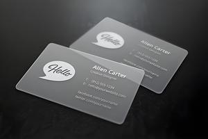 Factory Custom Printing Frosted Finish <strong>Plastic</strong> <strong>Card</strong> Transparent PVC <strong>Card</strong> Silver PVC CardCalling Name <strong>Business</strong> <strong>Card</strong> - Product Image 2