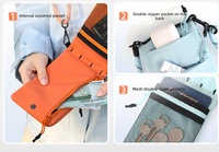 Sac bandoulière pour téléphone en nylon 2026, pochette verticale à fermeture à pression, sacoche légère pour usage quotidien, unisexe
