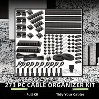 Kit d'organisation de câbles en nylon pour la gestion des câbles, support de câbles d'alimentation pour la maison et le bureau