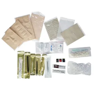 L Profissional Microblading Kit para Maquiagem Permanente Lábio Sobrancelha Caneta Bordado Agulha Pigmento Copos Acessórios Set para Iniciante