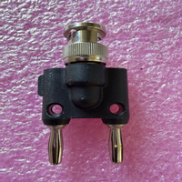 Adaptateur Plc POMONA 1270 BNC MÂLE vers double FICHE BANANE, broches dorées, approvisionnement en vrac