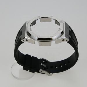 חם מכירת שעון שינוי ga2100 mod ערכת מתכת במקרה סיליקון גומי רצועה עבור החלפת חלק GA-2100 - Product Image 3