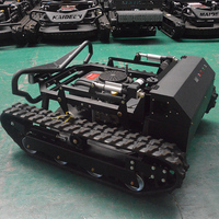 Mesin Pemotong Rumput Robot Multifungsi Murah 4-Tak Bensin Industri Otomatis dengan Remote Control untuk Lereng dan Penyiangan
