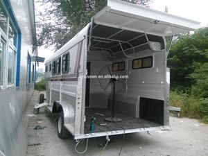 Australia Standard Gooseneck 4 <b>Trailer</b> for Sale Customized Loading <b>Trailers</b> with Living Area Horse Carriage Carts - Product Image 6