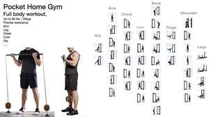 Équipement Sportif Intelligent à Tirage Câble, <span class=keywords><strong>Pocket</strong></span> Home Gym, Produits de Fitness avec Contrôle de Résistance Ajustable et Volant d'Inertie - Product Image 2