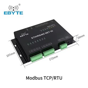 Ebyte ODM E851-RTU(4440-ETH) 12 Channels Network IO Controller Modbus TCP/RTU RS485 Ethernet Temperature Controller - Product Image 3