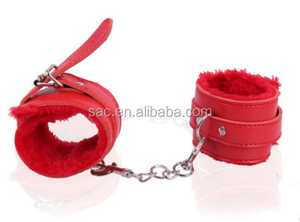 SacKnove ucuz fiyat seksi ürünler yumuşak Bdsm kısıtlama Pu deri çiftler için seks oyuncakları bulanık kelepçe esaret seti - Product Image 5