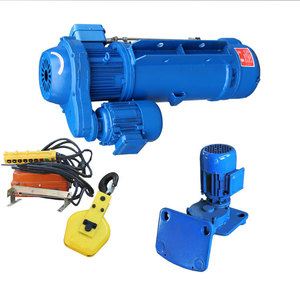 Palans électriques à câble simple/double vitesse CD/MD, machine de levage pour chantier, grue avec télécommande filaire vert/jaune - Product Image 5