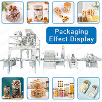 Machines à snacks, emballages alimentaires, emballages pour biscuits et gâteaux, bouteilles en plastique, canettes, machine de remplissage automatique, machines d'emballage de granulés