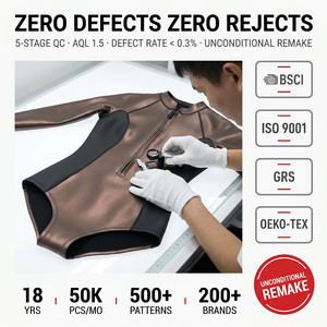 <span class=keywords><strong>Muta</strong></span> da donna personalizzata in neoprene Smoothskin da 2 mm, a manica lunga, con cerniera frontale, intera, <span class=keywords><strong>per</strong></span> acque calde, ideale <span class=keywords><strong>per</strong></span> surf e nuoto - Product Image 5