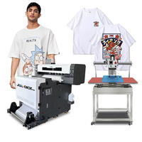 Imprimante DTF I3200 Imprimante de vêtements à plat Imprimante 3d de vêtements de t-shirts Machine d'impression DTF Shaker et Dryer Imprimante DTG