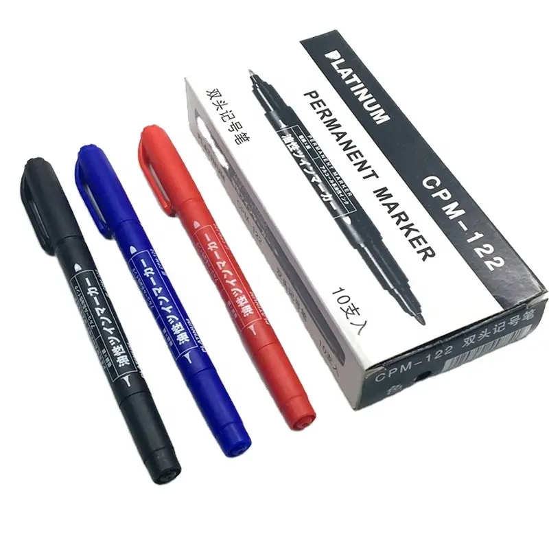 Japanese Platinum Fiber Art Marker CPM-122 Thick and Fine Pen Tip Oil Ink Popular for Art Marking