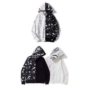<span class=keywords><strong>Felpa</strong></span> con Cappuccio Bapees Camouflage Shark 2026 di Alta Qualità, 100% Cotone, Zip Integrale, Unisex, Streetwear - Product Image 6