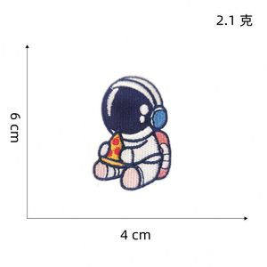NODA Self Adhesive Embroidery Cute Astronaut Rocket Star Patch for Clothes Decoration - Product Image 5