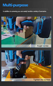 電動レンチ 350N・m コードレスドリル インパクトドライバー コンビネーションキット 産業用電動工具 パワートルクレンチ付き - Product Image 5