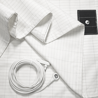 Drap plat de mise à la terre en coton biologique 95 % et argent conducteur 5 %, taille double, avec cordon de mise à la terre