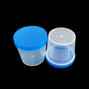Vaso de Recolección de Orina Transparente con Tapa de Rosca Tianhong de 50 ml para Uso en Laboratorios Médicos - Product Image 2
