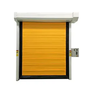 Venta caliente Congelador Habitación fresca Plástico aislado PVC Cámara fría de alta velocidad Cremallera automática Puerta de almacenamiento en frío rápido