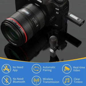 Hot-selling Professional Wireless Microphone Phone <strong>Bluetooth</strong> Gaming Recording <strong>Mic</strong> with Stand 3.5mm Lavalier Receiver Lapel - Product Image 5