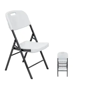 HDPE kursi lebar, kursi lipat bulat luar ruangan, kursi bangku tertutup berdiri bebas