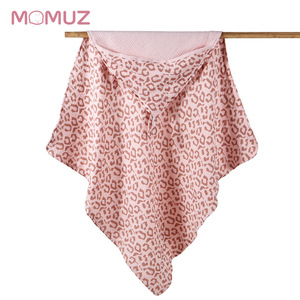 <span class=keywords><strong>Accappatoio</strong></span> in garza di cotone con cappuccio per neonati, asciugamano assorbente da bagno con motivo a lettere - Product Image 4